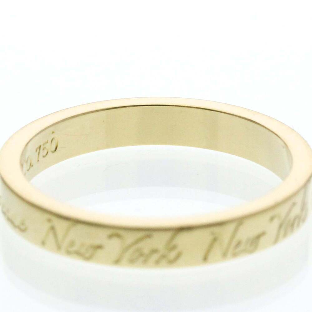 Tiffany Notes Ring Yellow Gold (18K) Fashion No Stone Band Ring Gold - Picture 8 of 9